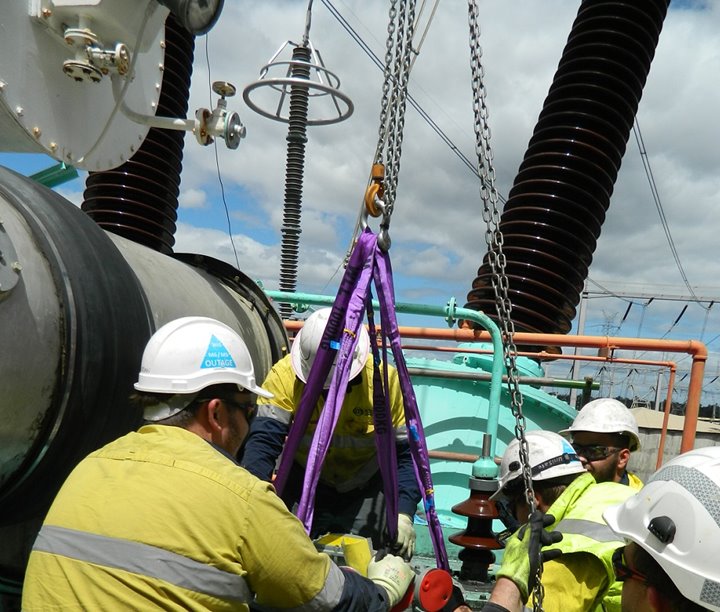 new tapchanger being installed