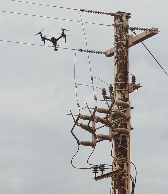 Global Testing Services Power line Inspection with Drone Technology 